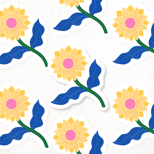 Sunflower Vinyl Sticker