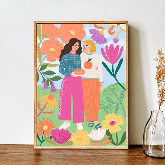 Garden Friends - Art Print