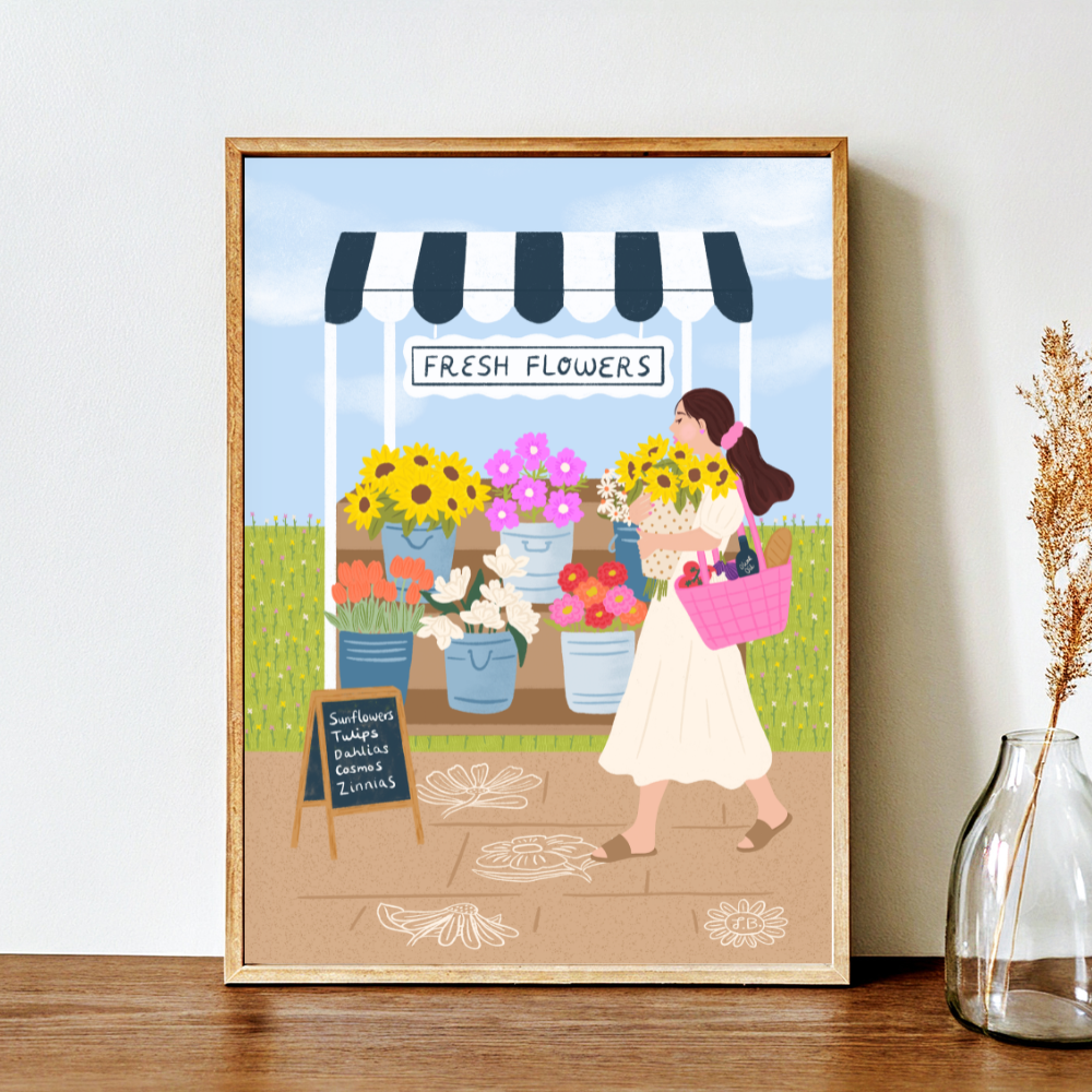 Farmers Market - Art Print