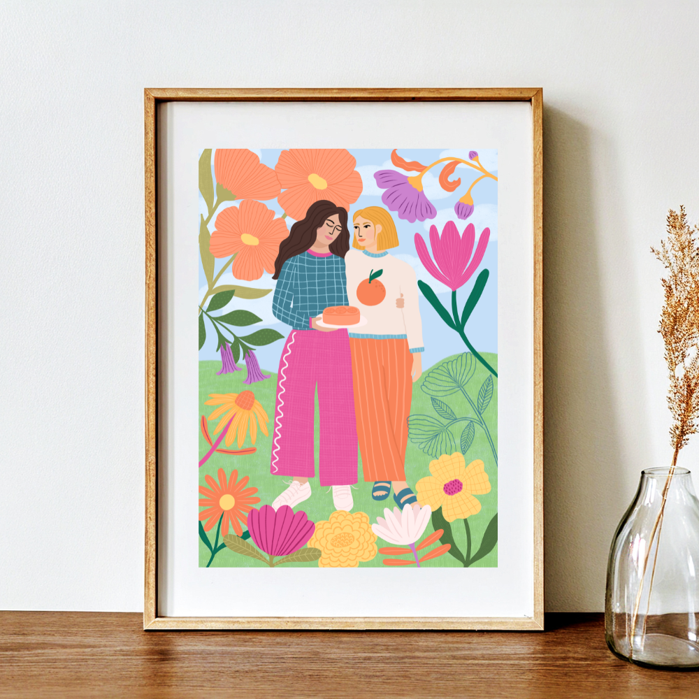 Garden Friends - Art Print