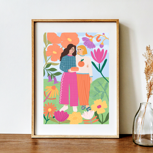 Garden Friends - Art Print