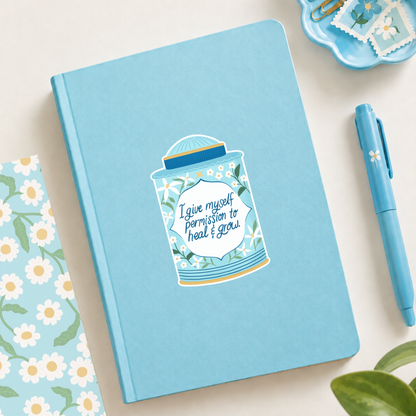 Tea Tin Affirmation Vinyl Sticker